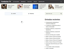 Tablet Screenshot of fundaciontv.com